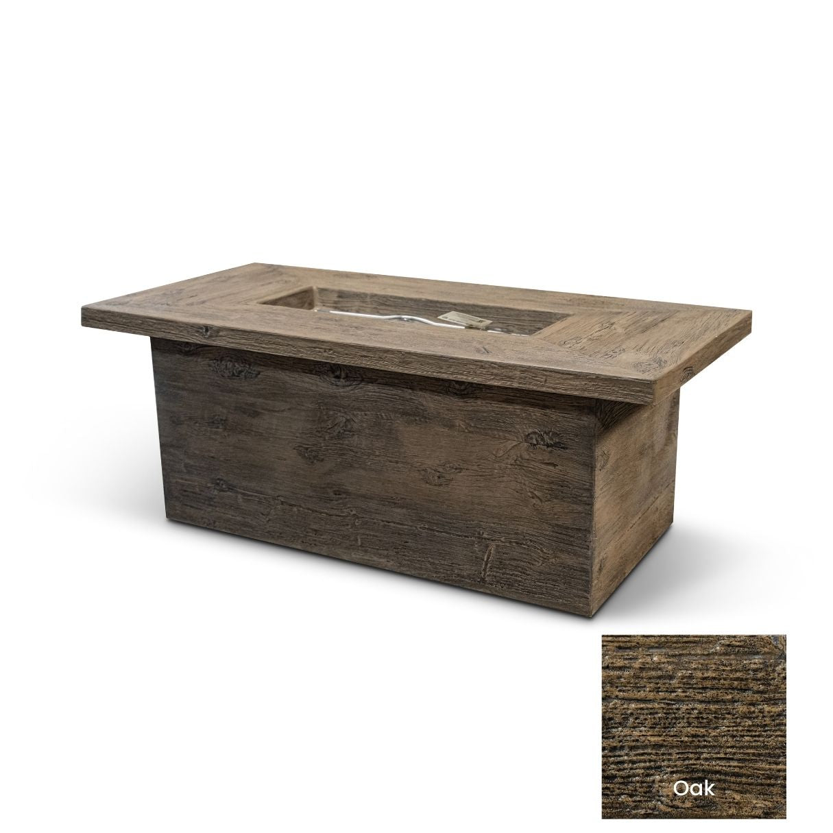 Grove Wood Grain Fire Pit by The Outdoor Plus - Free Cover Included