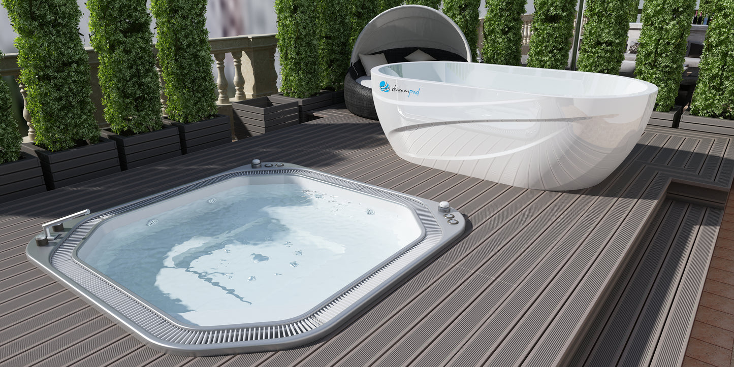 Dreampod Ice Series: Ice Bath with Chiller - White