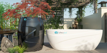 Dreampod Ice Series: Cold Plunge Barrel with Chiller - Black