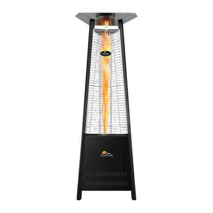 Inferno Boost Hammered Black Flame Tower Heater - 72.5”, 42,000 BTUs - Propane