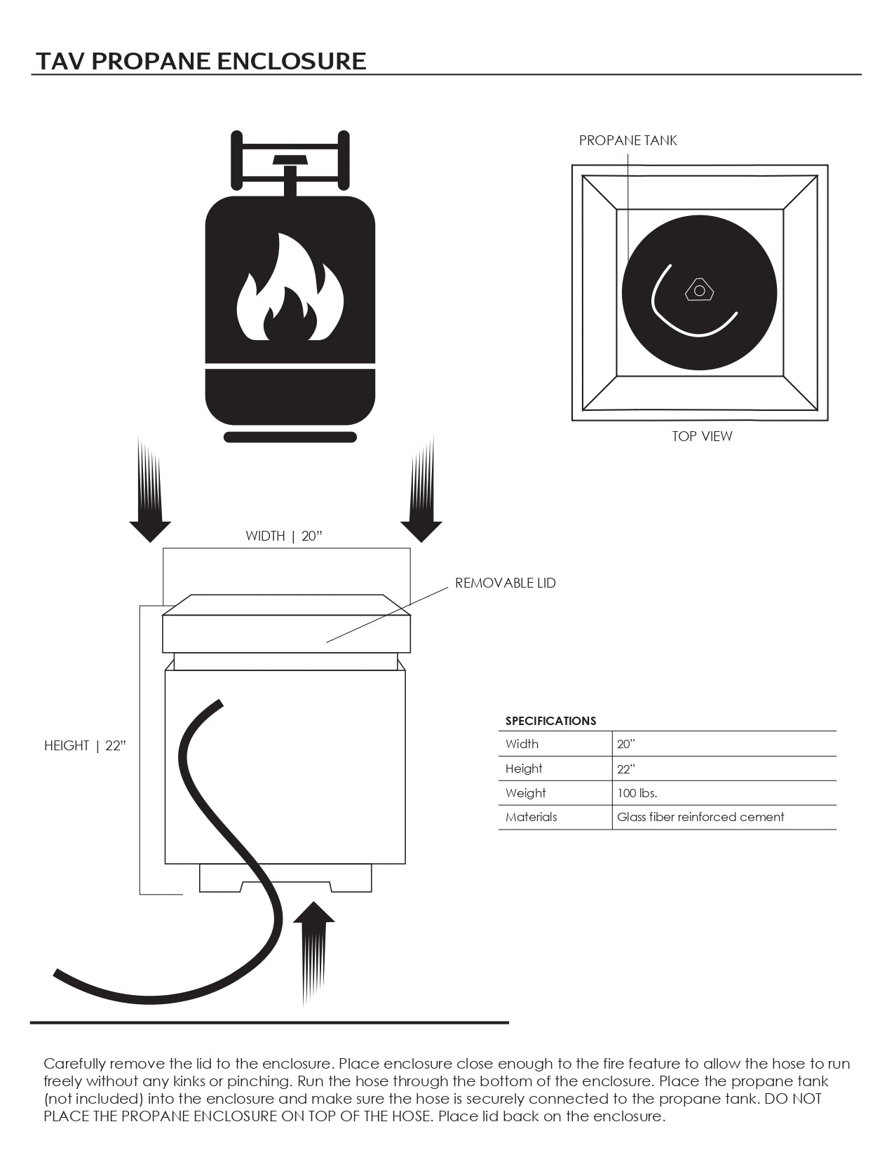 Prism Hardscapes Tav Propane Tank Enclosure