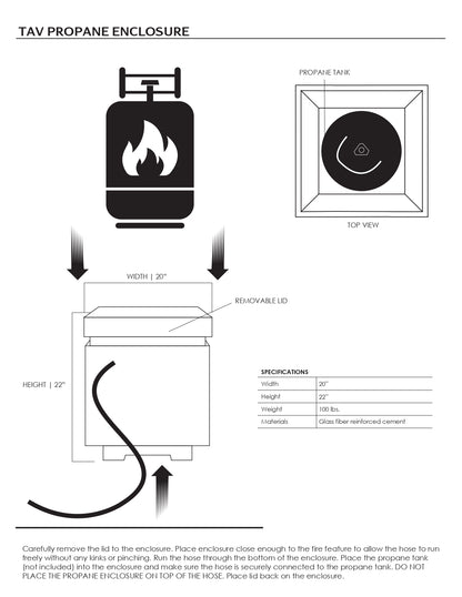 Prism Hardscapes Tav Propane Tank Enclosure