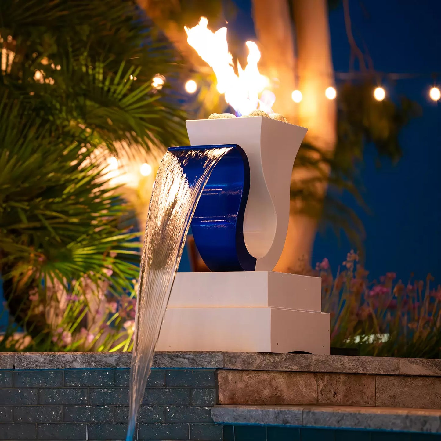 The Outdoor Plus Designer Series Fire & Water Feature 14 - Scupper High Quality Powder Coat Finish