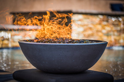 The Outdoor Plus Sedona Concrete Fire Bowl - Free Cover