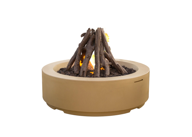 American Fyre Designs Louvre Round Fire Pit + Free Cover