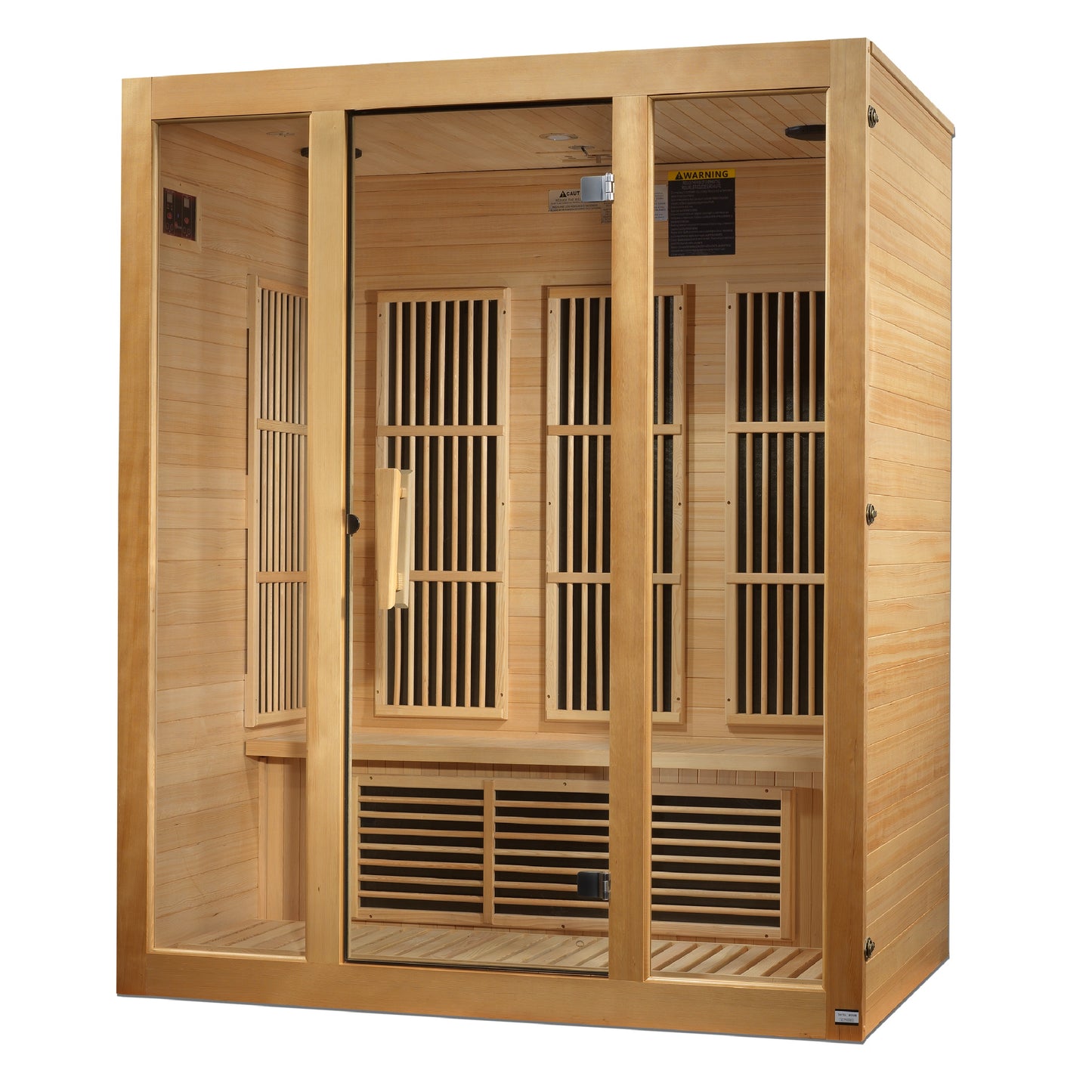 Maxxus Bellevue 3-Person Low EMF (Under 8MG) FAR Infrared Sauna (Canadian Hemlock)