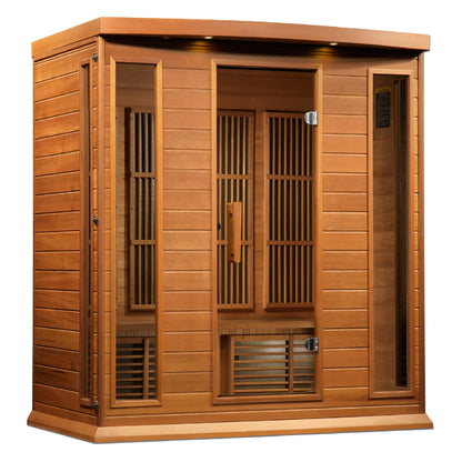 Maxxus 4-Person Low EMF (Under 8MG) FAR Infrared Sauna (Canadian Red Cedar)