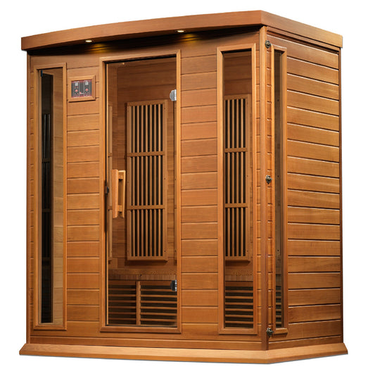 Maxxus 4-Person Near Zero EMF (Under 2MG) FAR Infrared Sauna (Canadian Red Cedar)