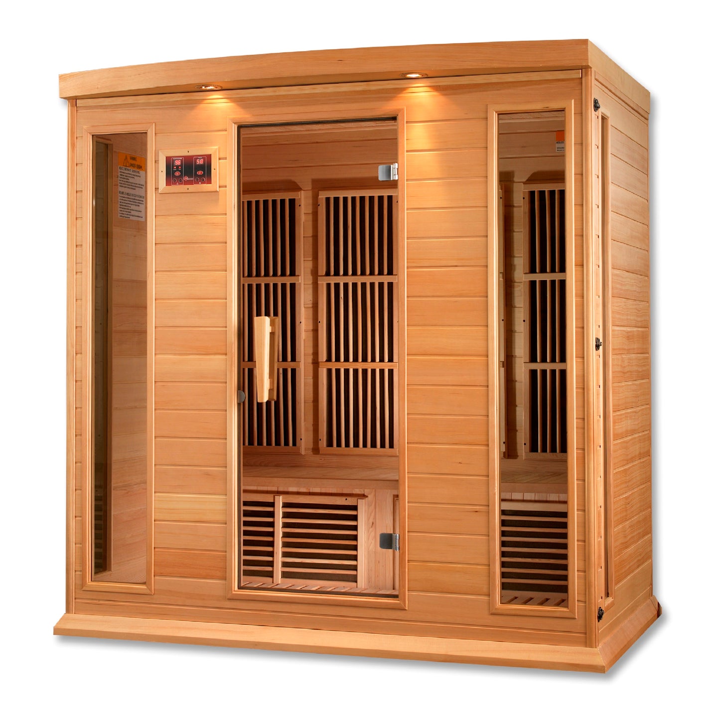 Maxxus 4-Person Low EMF (Under 8MG) FAR Infrared Sauna (Canadian Hemlock)