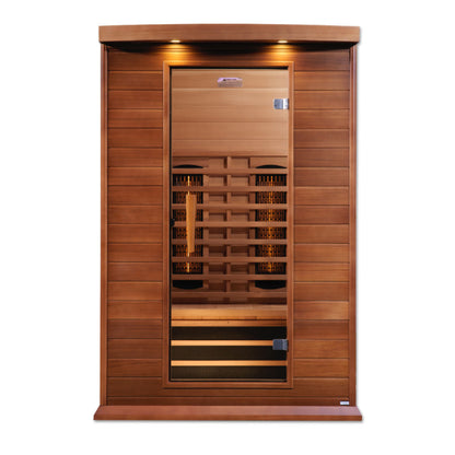 Maxxus 2-Person Full Spectrum Near Zero EMF (Under 2MG) FAR Infrared Sauna (Canadian Red Cedar)