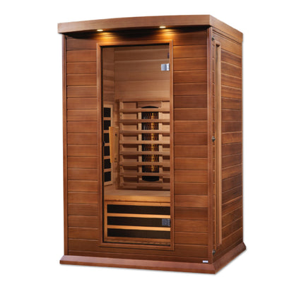 Maxxus 2-Person Full Spectrum Near Zero EMF (Under 2MG) FAR Infrared Sauna (Canadian Red Cedar)