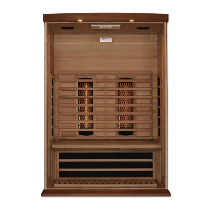 Maxxus 2-Person Full Spectrum Near Zero EMF (Under 2MG) FAR Infrared Sauna (Canadian Red Cedar)