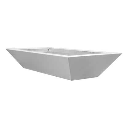 The Outdoor Plus Linear Maya Concrete Fire Bowl + Free Cover