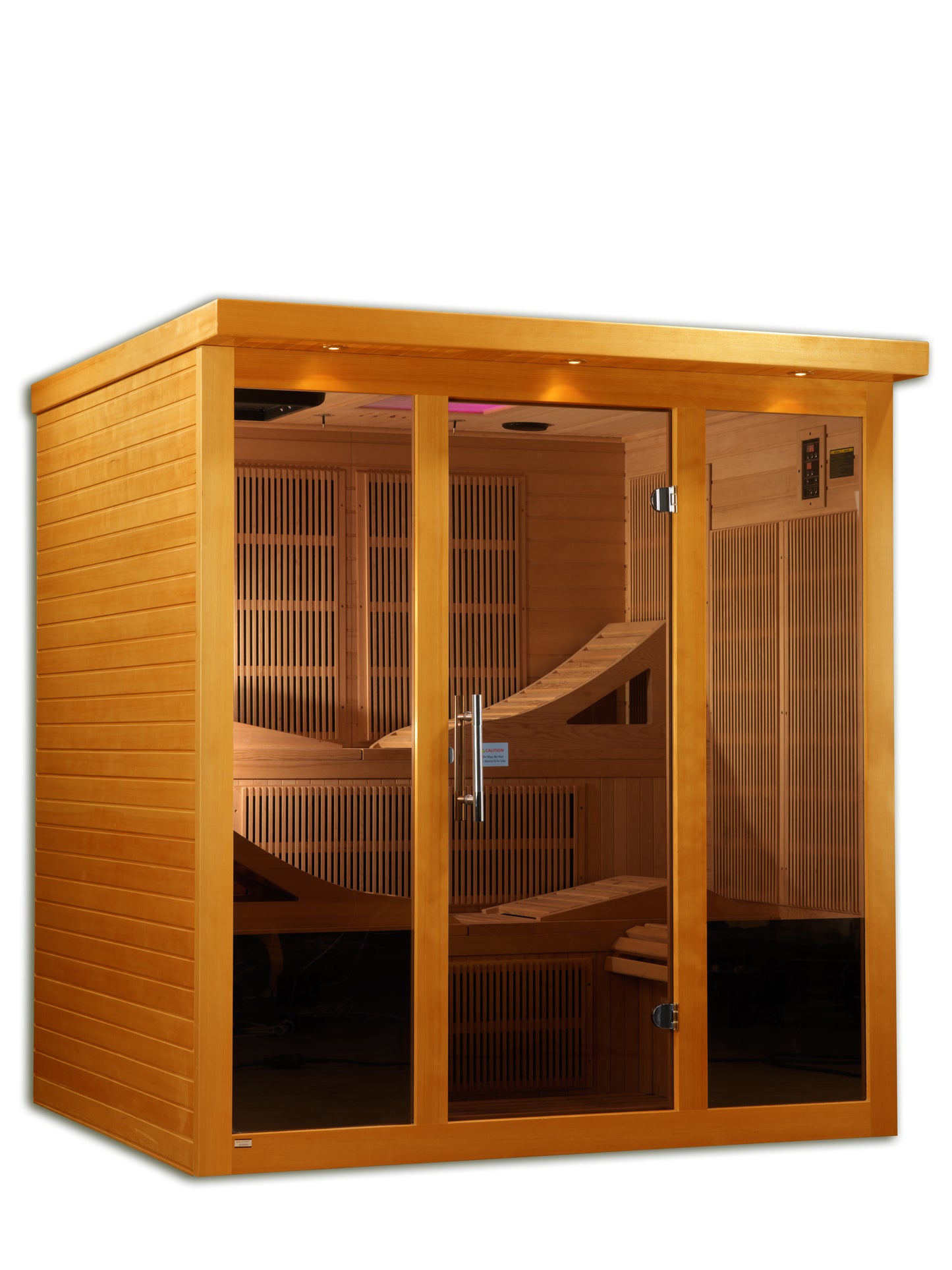 Dynamic Monaco 6-person Ultra Low EMF (Under 3MG) FAR Infrared Sauna (Canadian Hemlock)