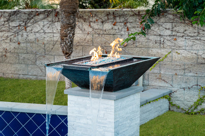 The Outdoor Plus Nile Hammered Copper Fire & Water Bowl + Free Cover
