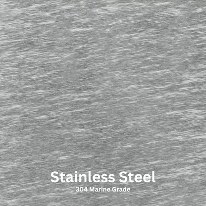 Cazo 48" Stainless Steel Narrow Ledge Fire Pit by The Outdoor Plus - Free Cover Included