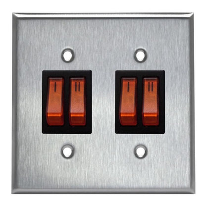 Two Stage Control Illuminated Switch Gang For Schwank Two Stage Gas Heaters