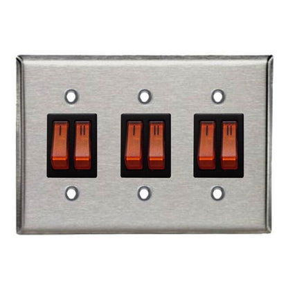 Two Stage Control Illuminated Switch Gang For Schwank Two Stage Gas Heaters