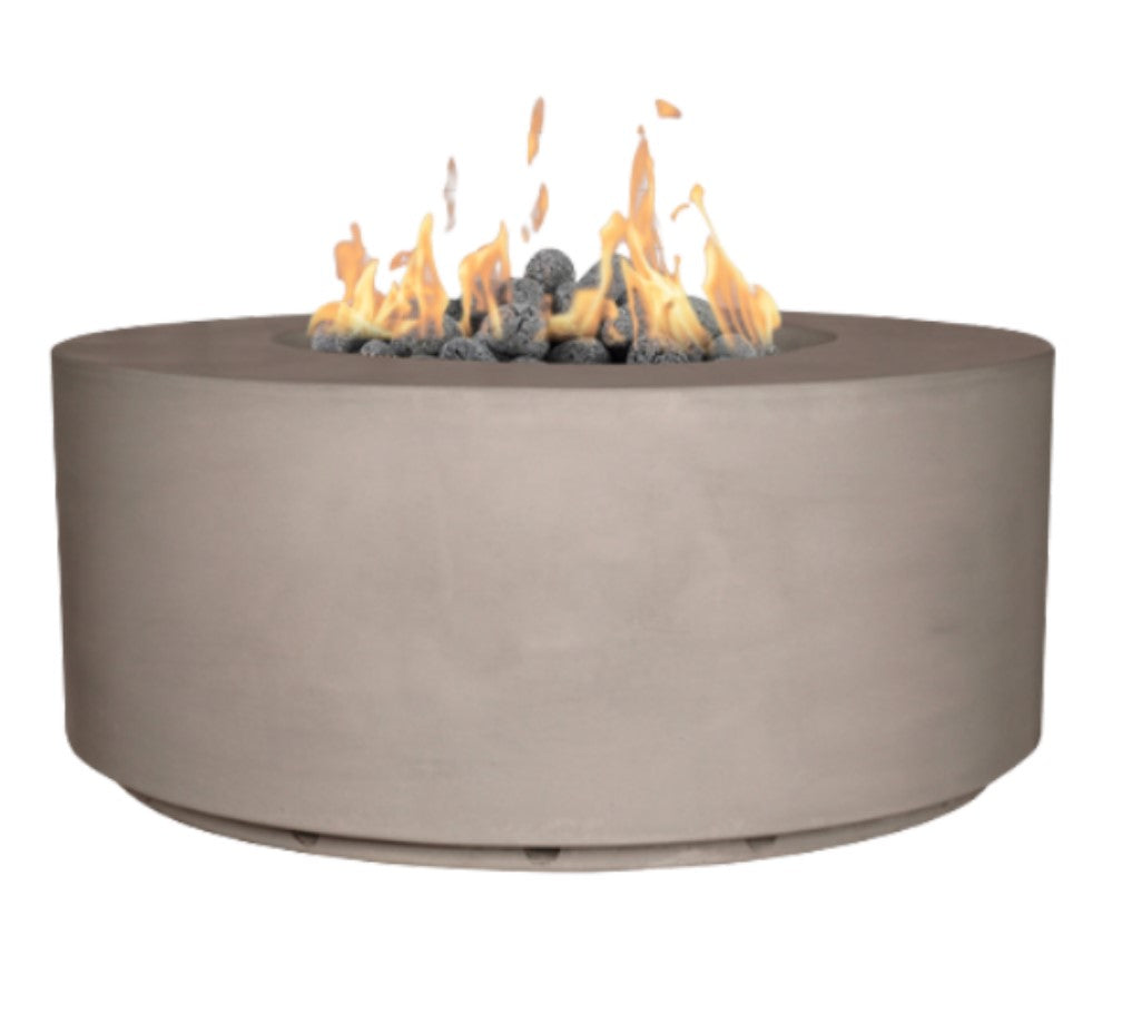 Manhattan Cylinder Fire Pit with Electronic  Ignition - Free Cover