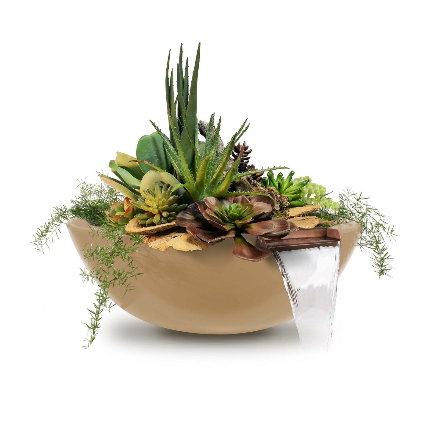 The Outdoor Plus Sedona GFRC Planter & Water Bowl