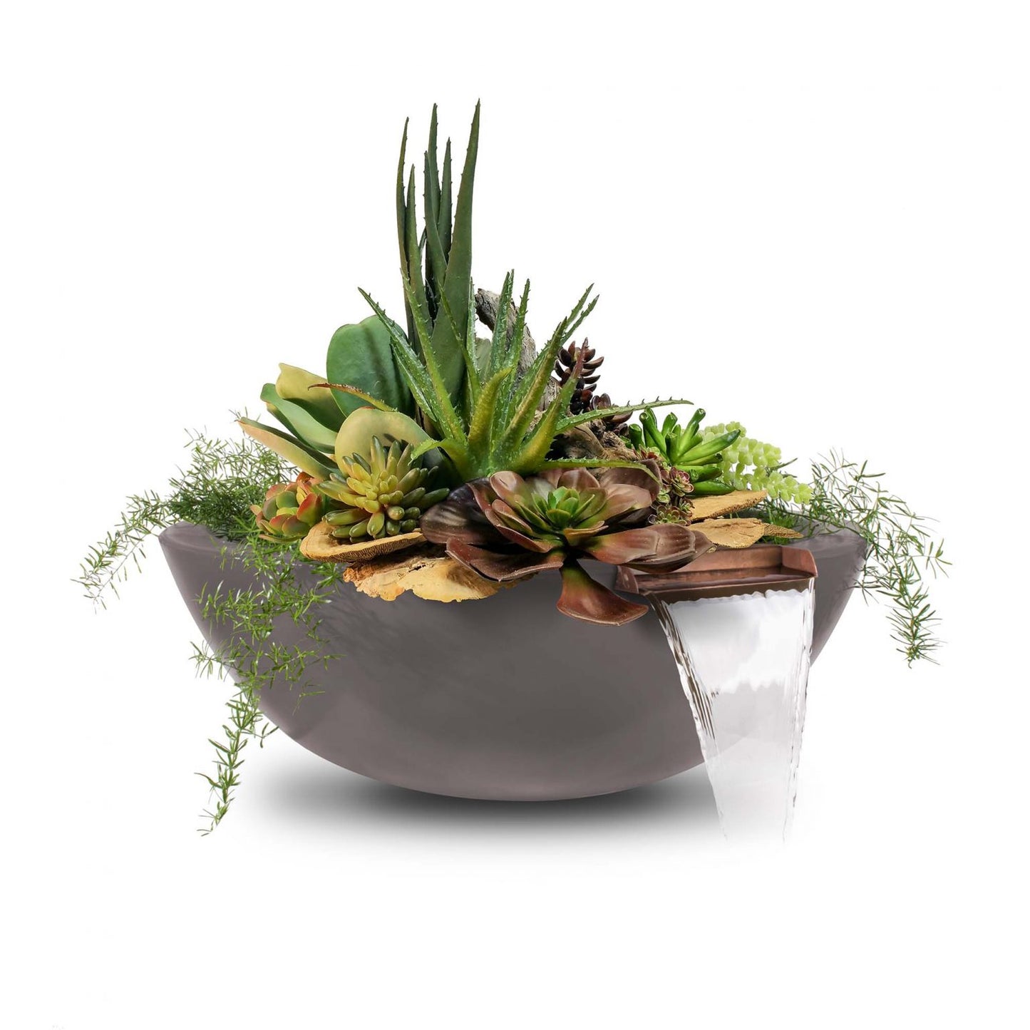 The Outdoor Plus Sedona GFRC Planter & Water Bowl