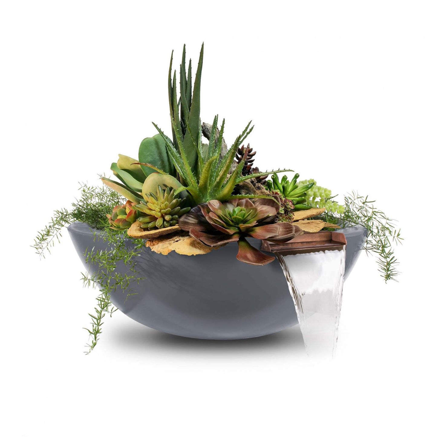 The Outdoor Plus Sedona GFRC Planter & Water Bowl