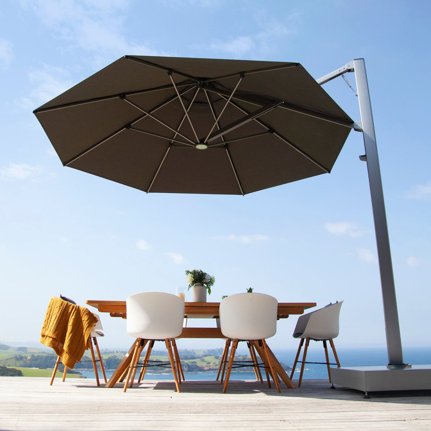 ShadowSpec Serenity - Single-Canopy Rotating Cantilever Umbrella