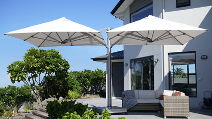 ShadowSpec UNITY Square - Multi-Canopy Cantilever Umbrella