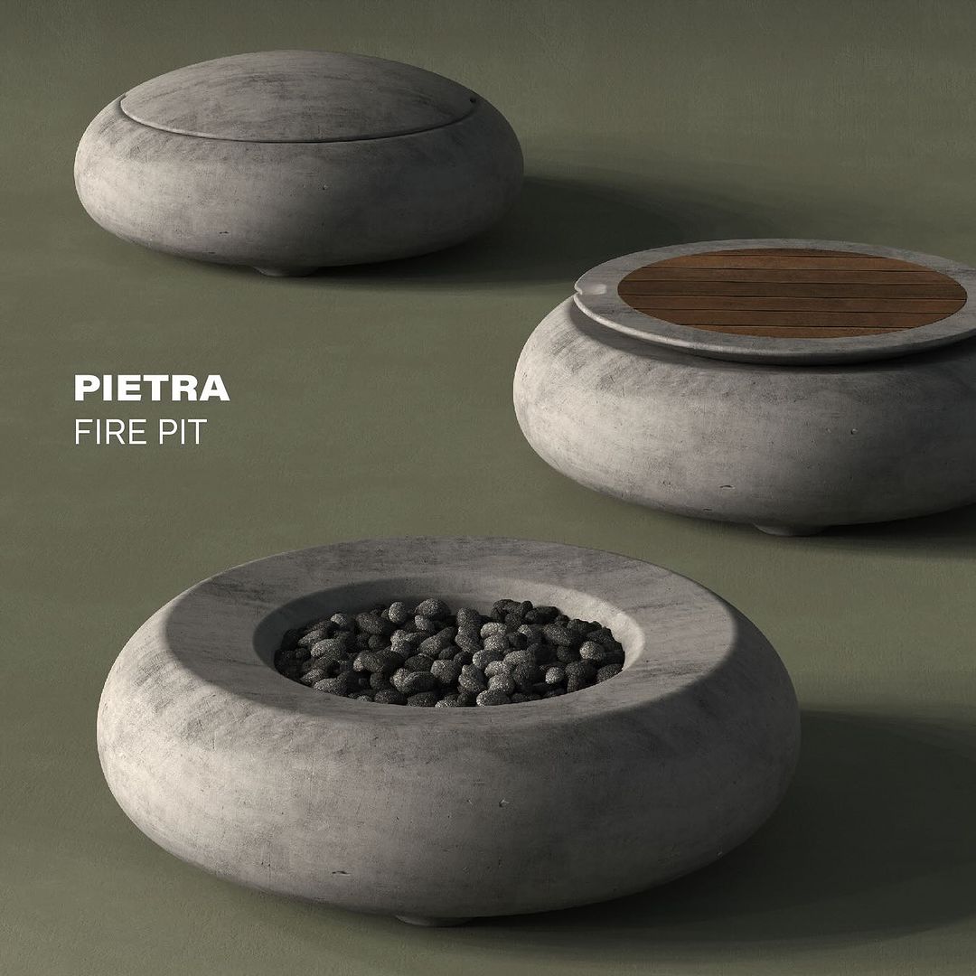 Pietra Fire Bowl by Prism Hardscapes - Free Cover Included