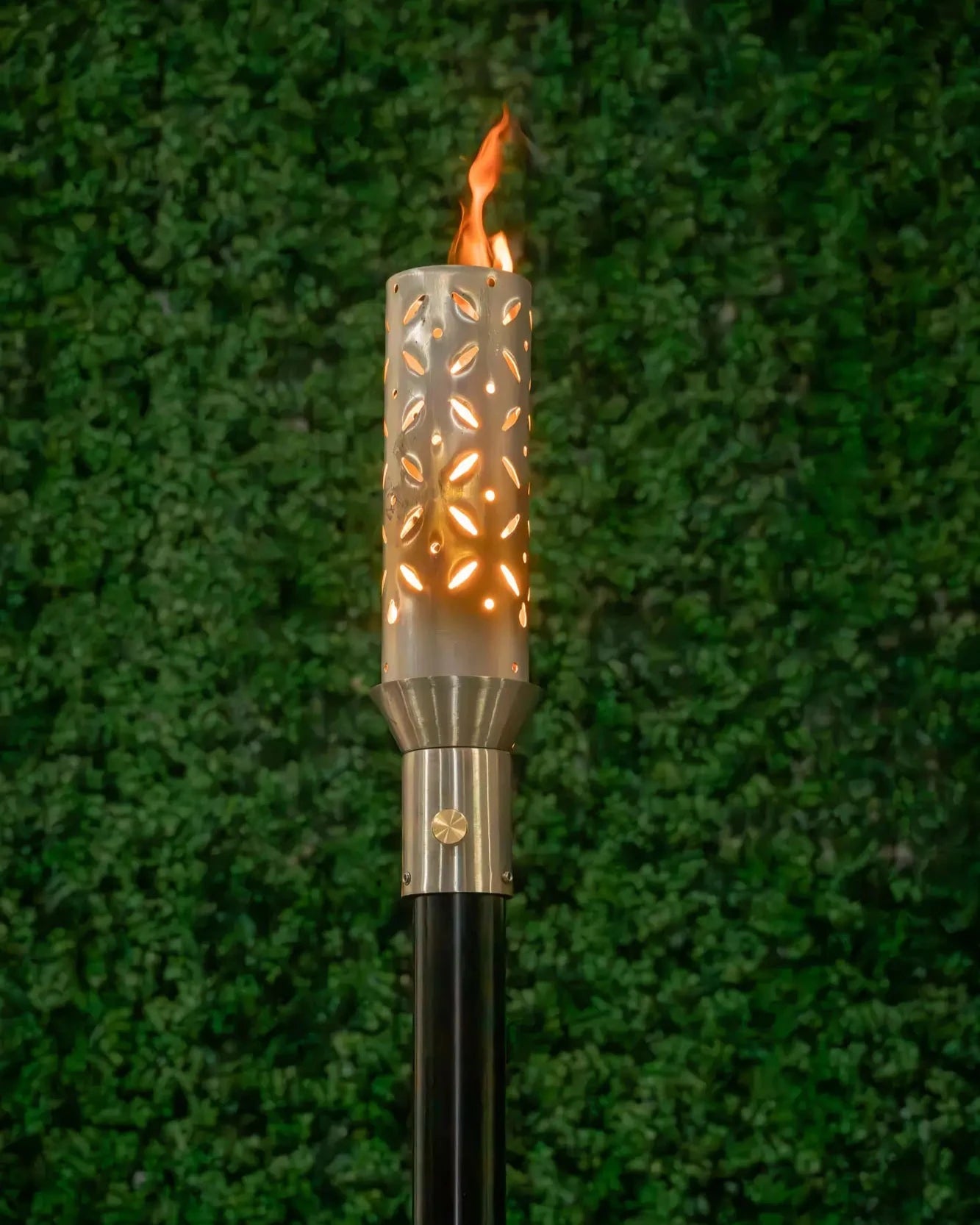 Diamond Fire Torch / Stainless Steel by The Outdoor Plus - Free Cover Included