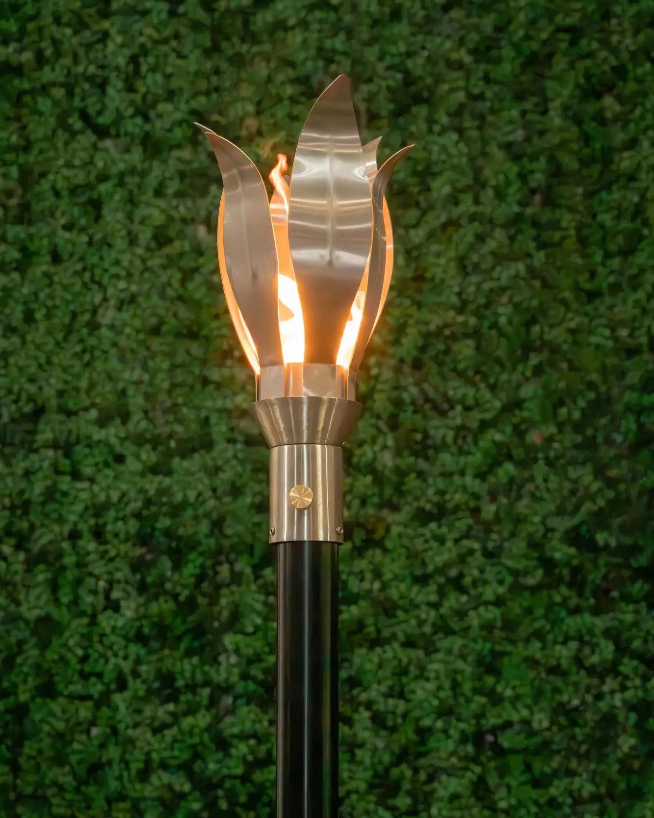 Flower Fire Torch / Stainless Steel by The Outdoor Plus - Free Cover Included