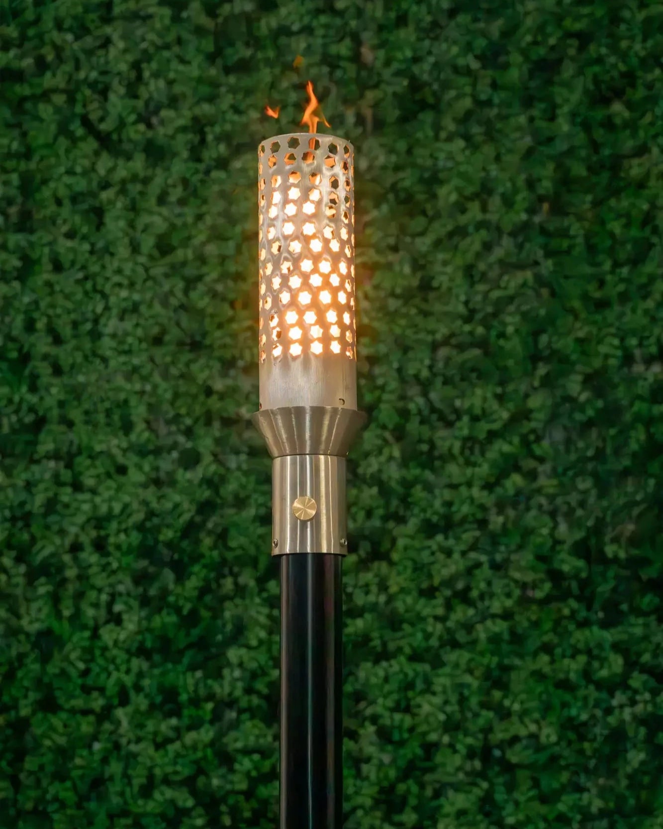 Honeycomb Fire Torch / Stainless Steel by The Outdoor Plus - Free Cover Included