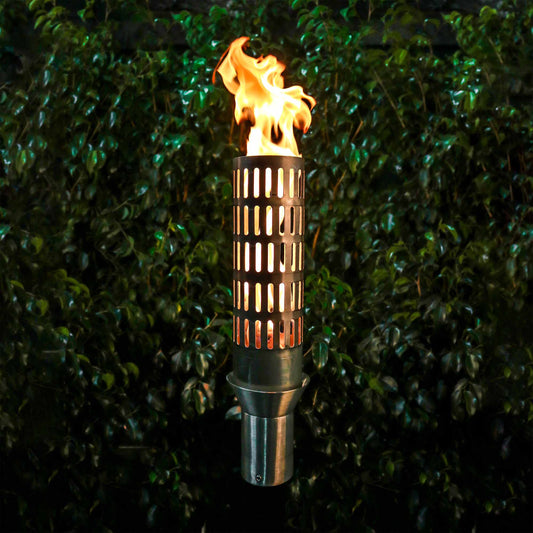 Vent Fire Torch / Stainless Steel by The Outdoor Plus - Free Cover Included