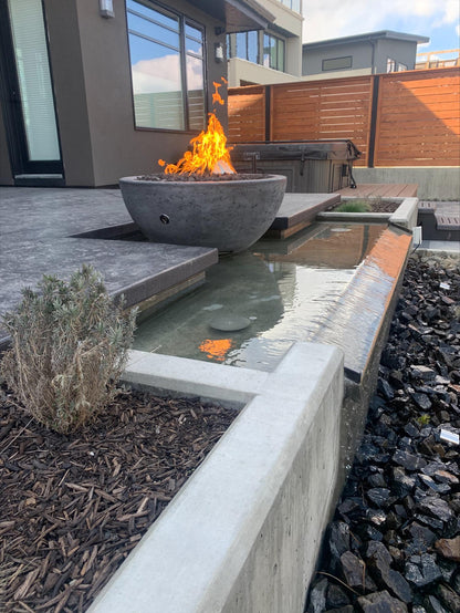 The Outdoor Plus Sedona Concrete Fire Bowl - Free Cover