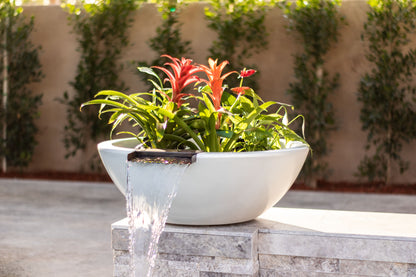 The Outdoor Plus Sedona GFRC Planter & Water Bowl