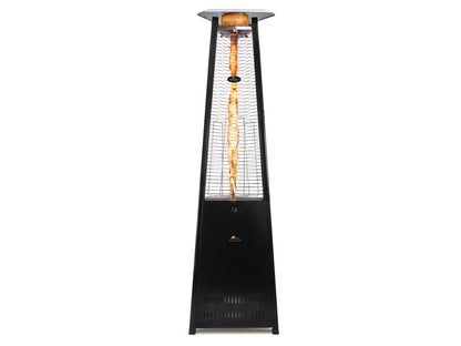 Vesta Elevate Hammered Black Flame Tower Heater, 92.5”  42,000 BTUs - Propane