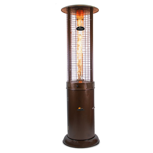 Vulcan Shine Hammered Bronze Flame Tower Heater, 82.5”, 32,000 BTUs - Propane