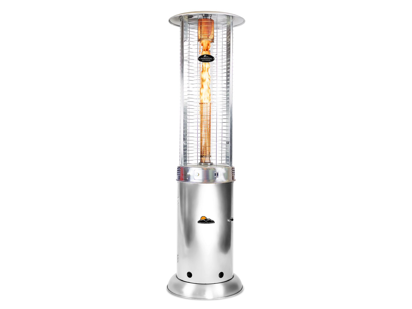 Vulcan Shine Stainless Steel Flame Tower Heater, 82.5”, 32,000 BTUs - Propane