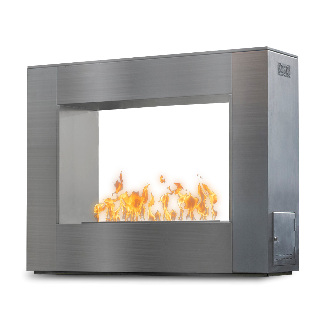 The Outdoor Plus Williams Outdoor Fireplace - Stainless Steel