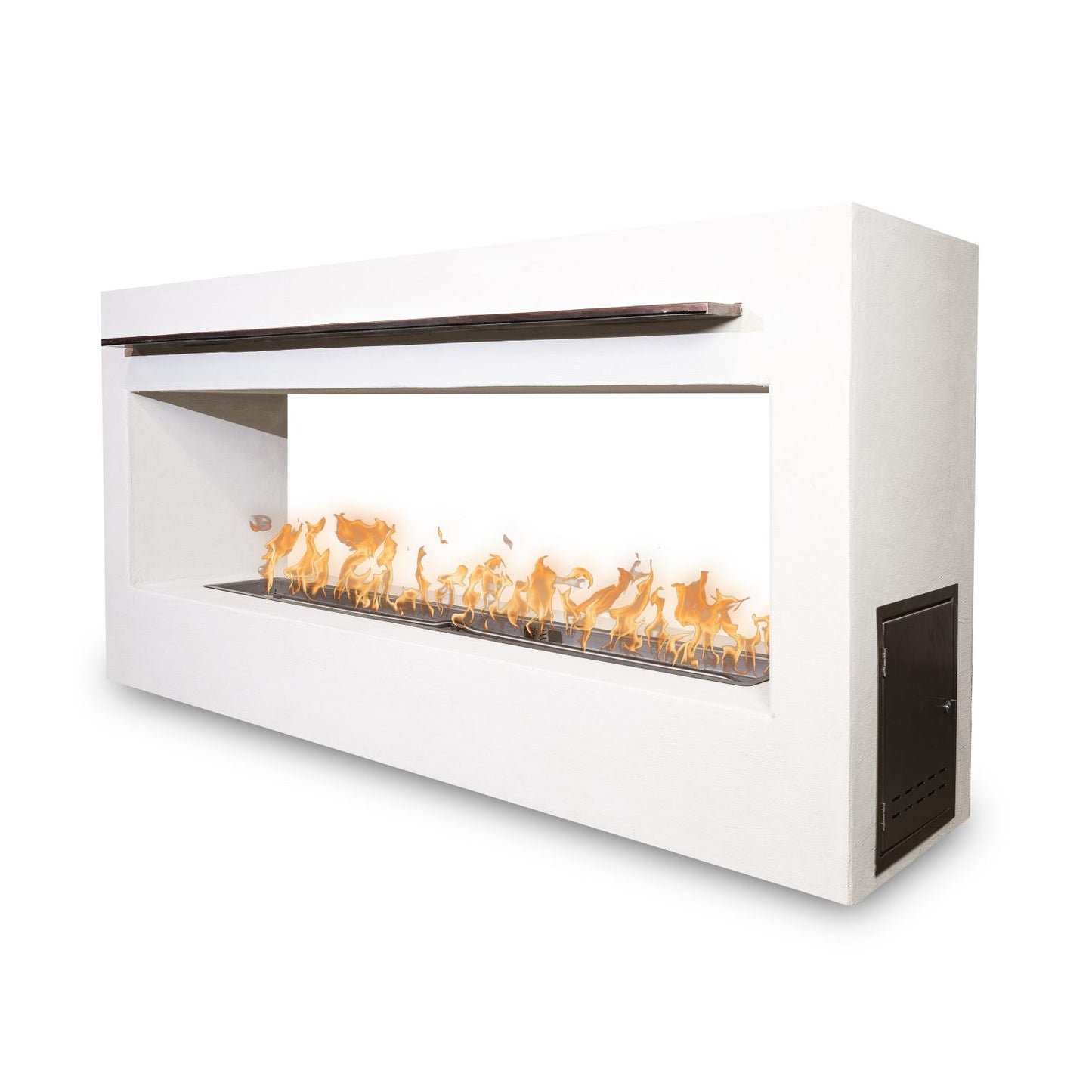 The Outdoor Plus Williams Outdoor Fireplace with Scupper - RTF (Ready to Finish)