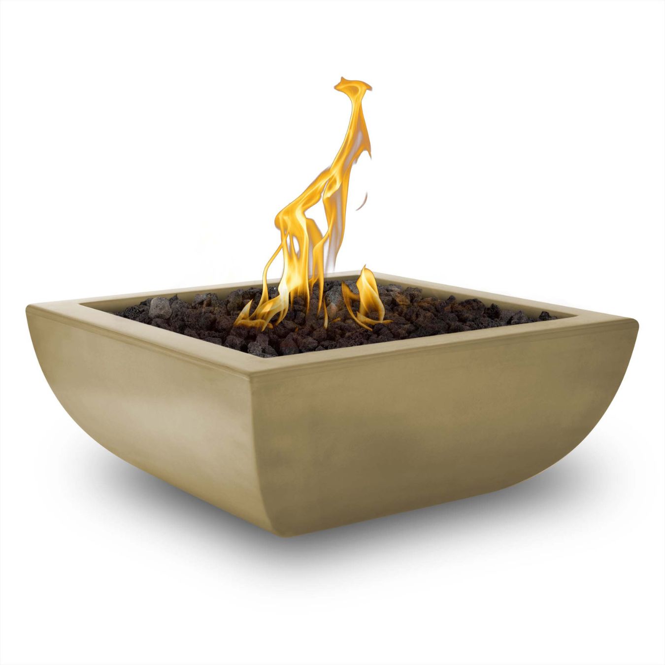 Avalon Concrete Fire Bowl by The Outdoor Plus - Free Cover Included