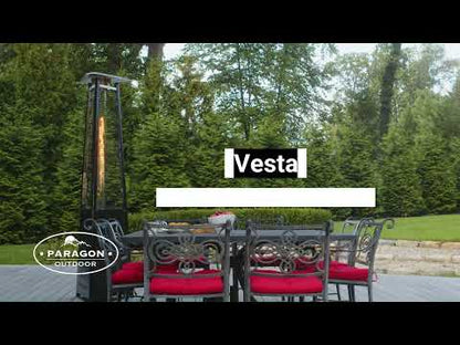 Vesta Elevate Hammered Black Flame Tower Heater, 92.5”  42,000 BTUs - Propane