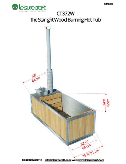 Dundalk Leisurecraft The Starlight Wood Burning Hot Tub