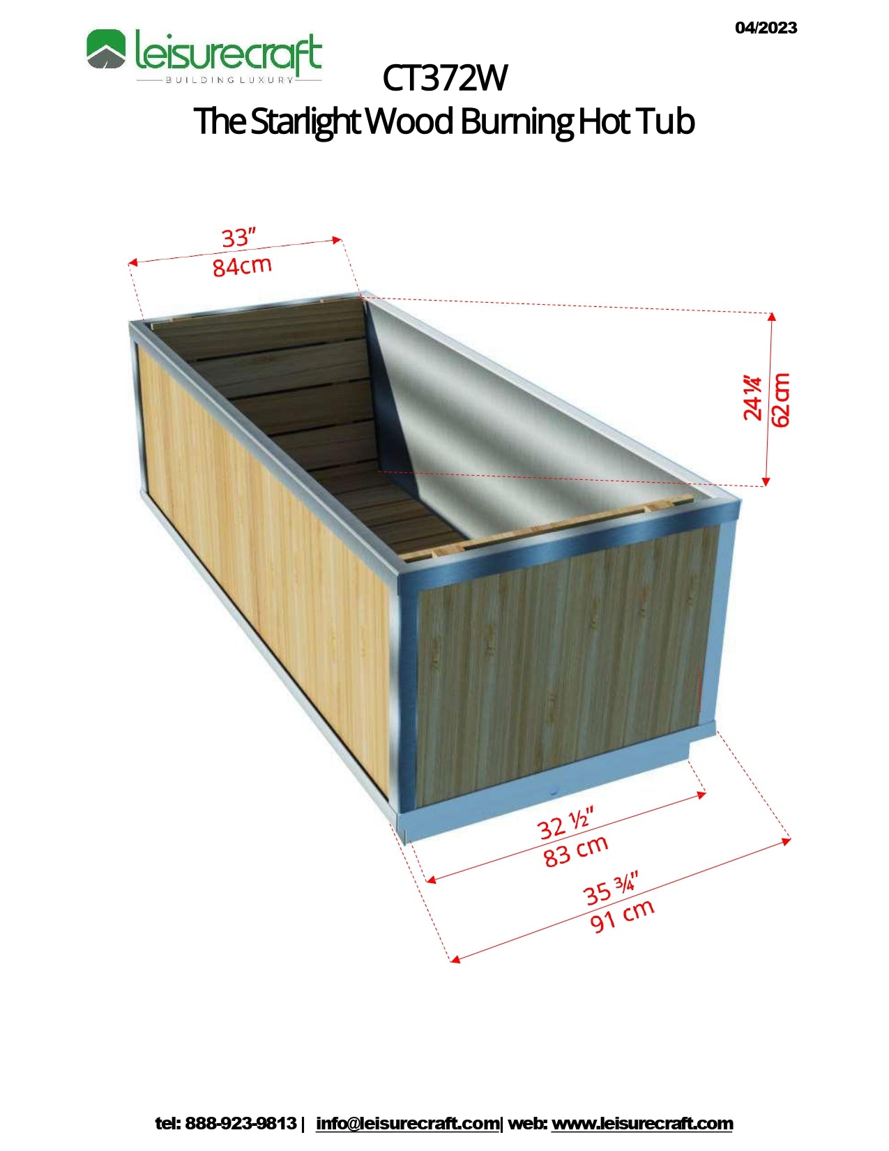 Dundalk Leisurecraft The Starlight Wood Burning Hot Tub