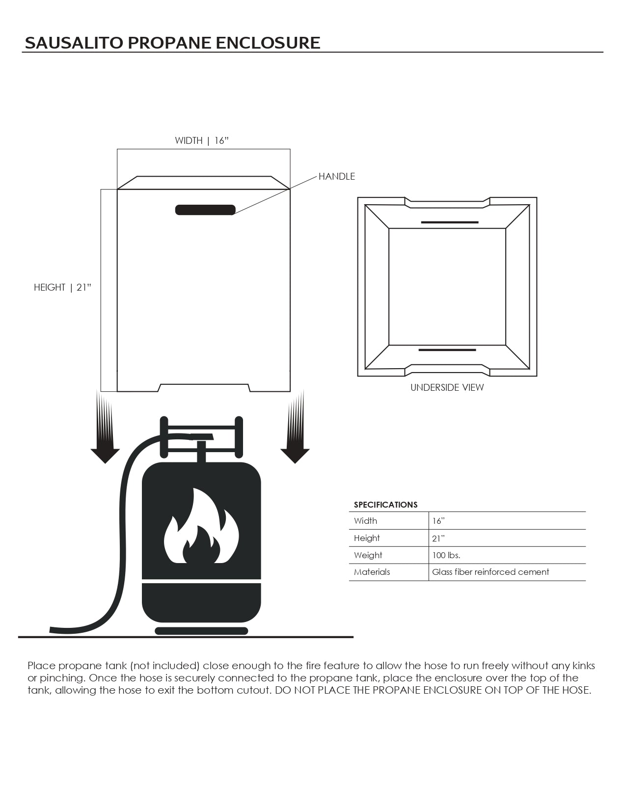 Prism Hardscapes Sausalito Propane Tank Enclosure