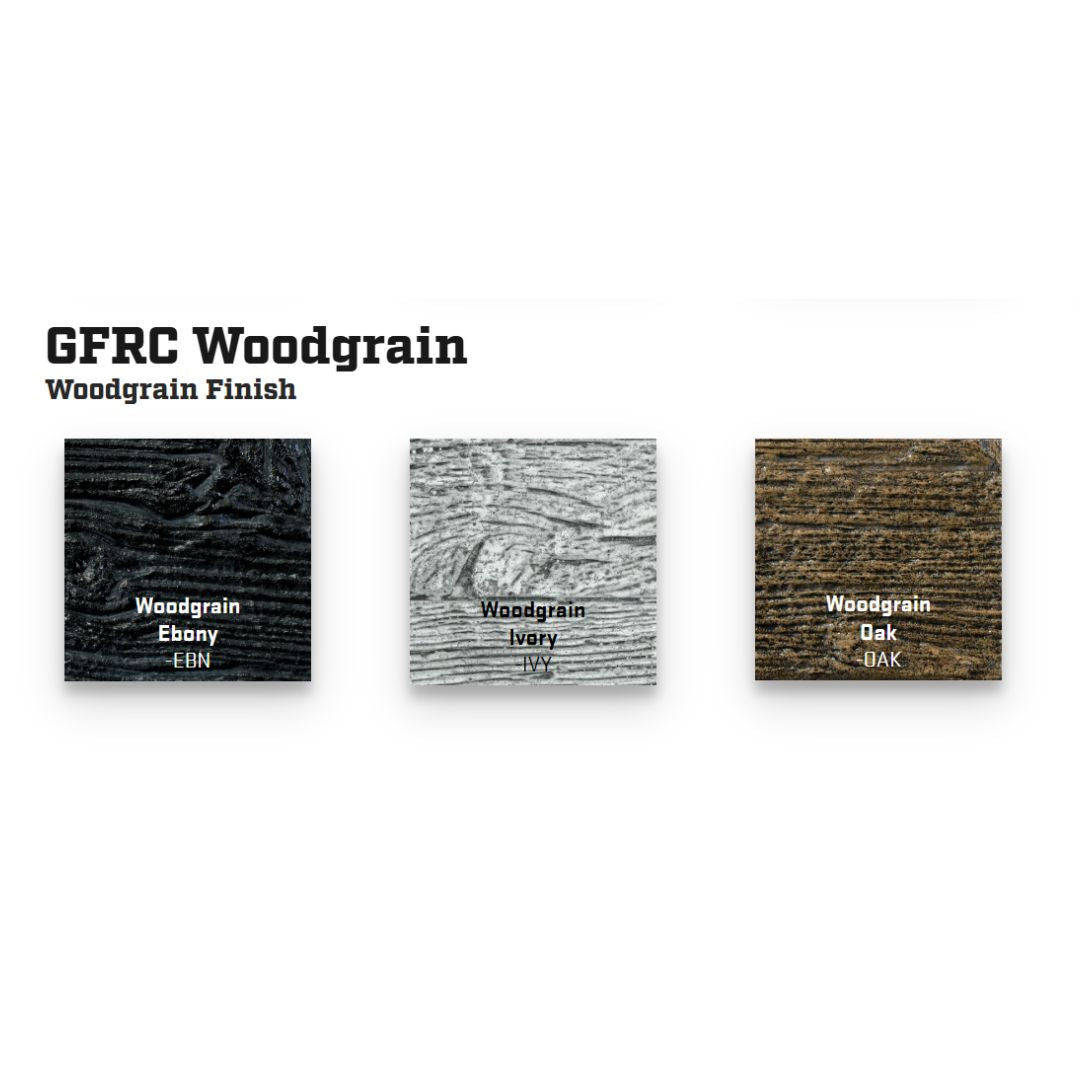 Alberta Wood Grain Concrete Fire Pit by The Outdoor Plus - Free Cover Included