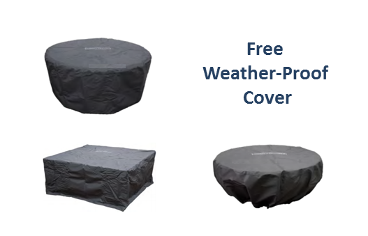 Prism Hardscapes Fire Table Porto 68 Propane  - Free Cover