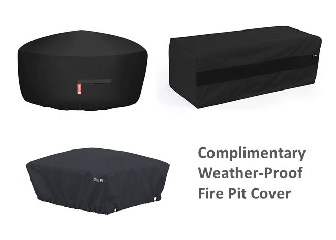 The Outdoor Plus 48" x 24" Ready-to-Finish Round Gas Fire Table Kit + Free Cover - The Fire Pit Collection