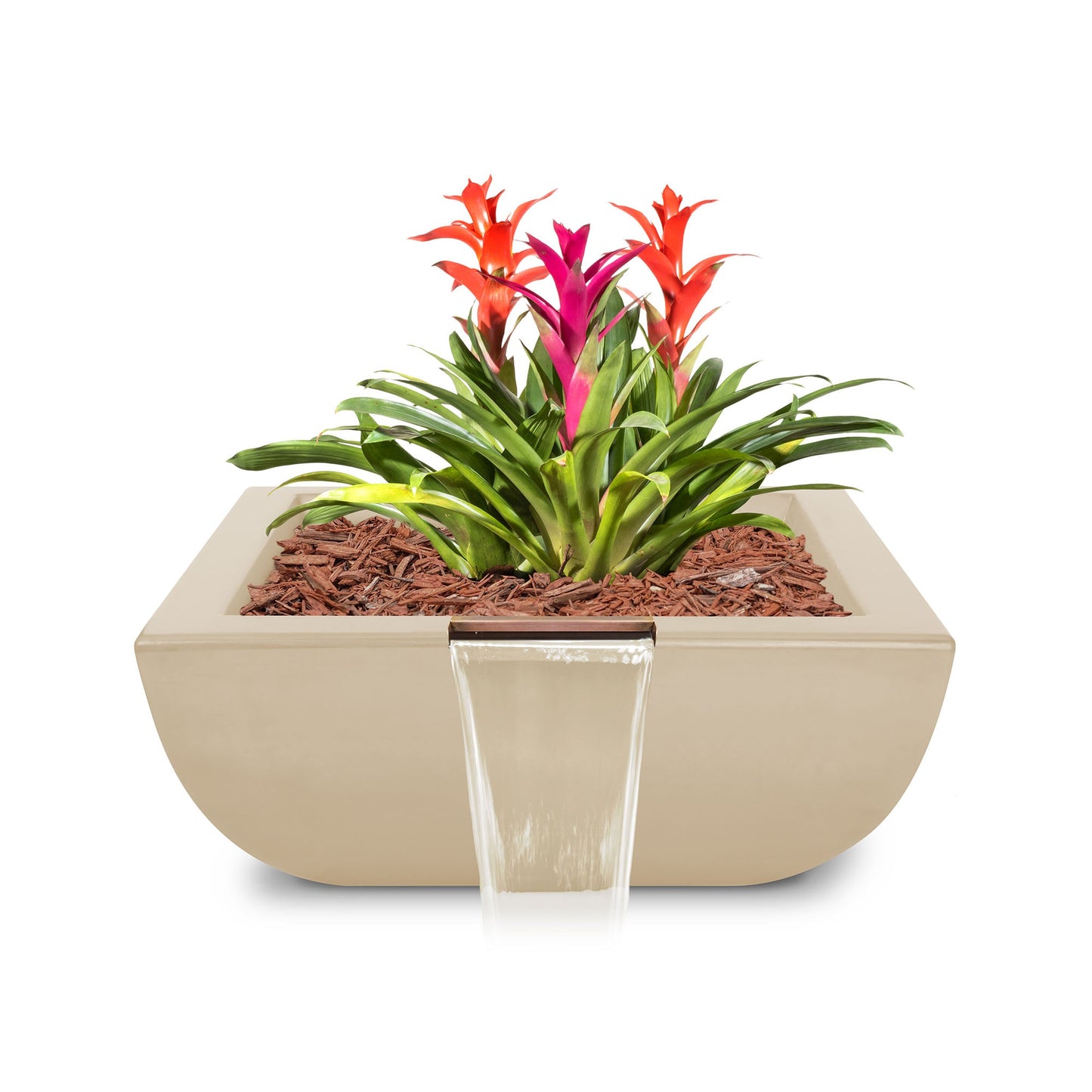 The Outdoor Plus Avalon Concrete Planter & Water Bowl