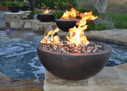 Legacy Round Fire Bowl with Electronic Ignition - Free Cover